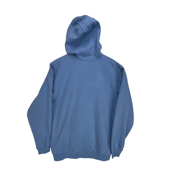 Carhartt Hoodie Pullover Sweatshirt Graphic Logo‎ Loose Fit Blue Medium - Picture 2 of 7